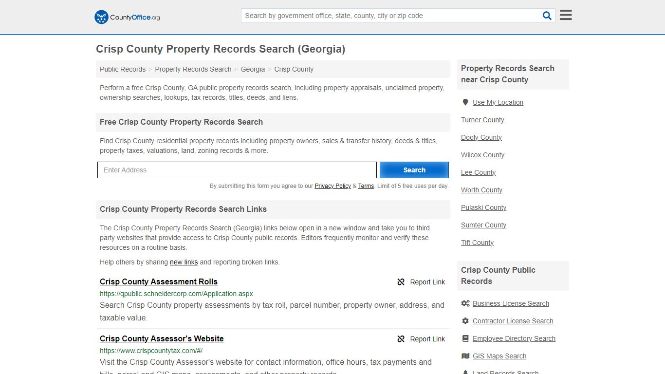 Crisp County Property Records Search (Georgia) - County Office